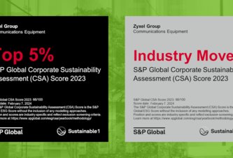 Photo Skupina Zyxel Group v TOP 5 % v ročenke udržateľnosti spoločnosti S&P Global
