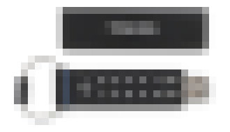 Photo Toshiba má kľúč USB s hardvérovým šifrovaním a klávesnicou na zadanie PIN kódu