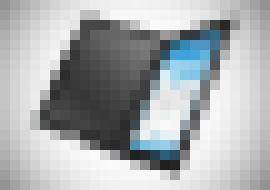 Photo Koniec nakúkaniu cez plece. Kryt na iPad/iPad2 s privátnym vertikálnym filtrom 