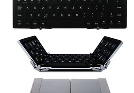Photo Nová rozkladacia QWERTY klávesnica z hliníka pre smartfóny a tablety