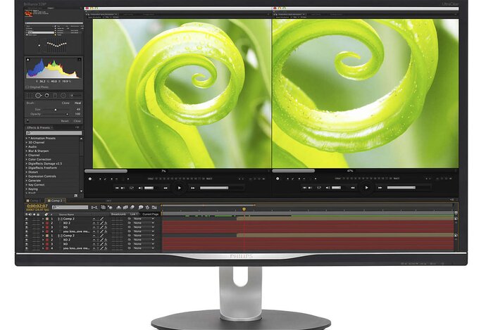 Photo Philips 328P6VJEB: 4K majster vo farbách