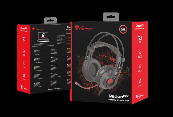 Photo Radon 600 so zvukom Virtual 7.1 Surround – nový headset pre hráčov