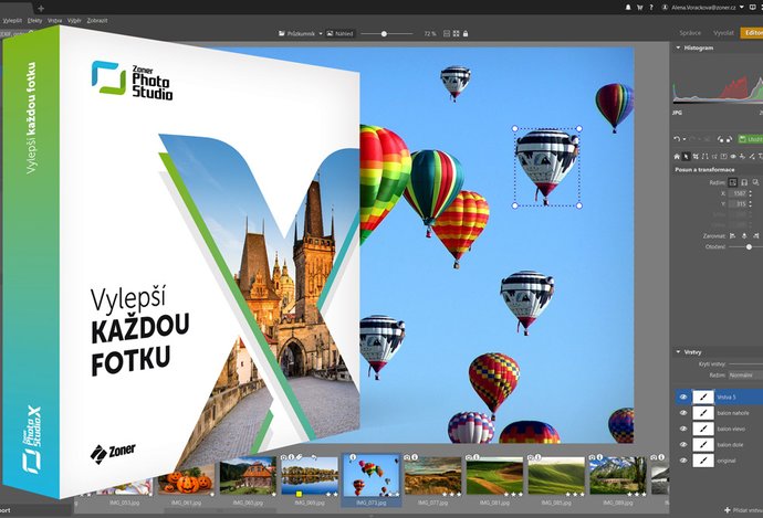 Photo Unikátne retušovacie funkcie Zoner Photo Studia X predbiehajú konkurenciu. Program ako prvý predstavuje podporu HEIF súborov.