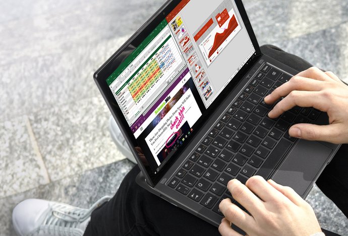 Photo Alcatel PLUS 12: Konvertibilné zariadenie  so zaujímavou konštrukciou 