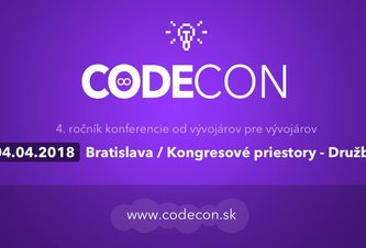 Photo CodeCon 2018 - od vývojárov pre vývojárov
