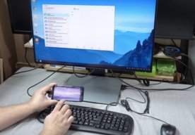 Photo Huawei P20 Pro + redukcia + TV alebo monitor = plnohodnotný pracovný nástroj 