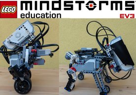 Photo Lego Mindstorms (2): Robot pohybujúci sa ako Segway a robotické šteniatko