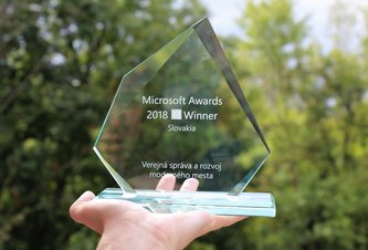 Photo Sensoneo víťazom Microsoft awards v kategórii Verejná správa a rozvoj moderného mesta 