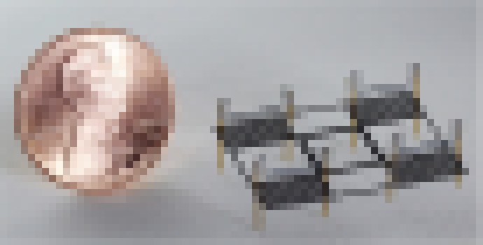 Photo Maličký robot sa vďaka ionovému pohonu môže pohybovať a vznášať vo vzduchu