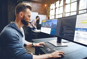 Photo Recenzia: Dell UltraSharp U4919DW - Ultraširokouhlý zakrivený monitor do biznisu aj pre hráčov