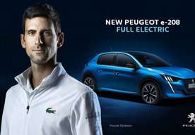 Photo Uvedenie nového modelu  PEUGEOT e-208 svetovou tenisovou hviezdou  Novakom Djokovicom.