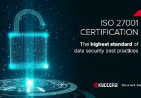 Photo Kyocera obhájila akreditáciu v oblasti bezpečnosti dát a riadenia rizík a získala certifikát ISO 27001 