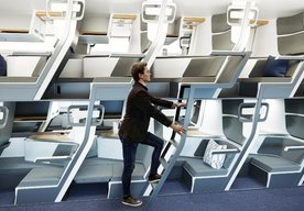 Photo Video: Dvojpodlažné sedenie v lietadlách poskytne komfort biznisu aj v ekonomickej triede
