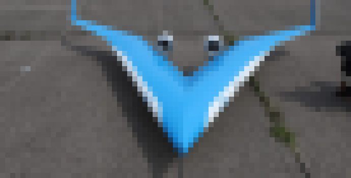 Photo Zmenšený model lietadla v tvare V uskutočnil prvý testovací let