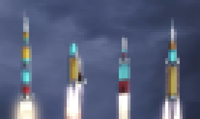 Photo Video odhaľuje fungovanie rakiet Saturn V, Falcon Heavy, Space Launch System a raketoplánu pri štarte