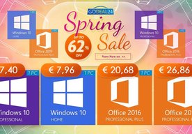 Photo Platená inzercia: ​Jarný výpredaj softvérových kľúčov - Windows 10 Pro 7,40 €, Office 2019 26,86 € a ďalšie ponuky!