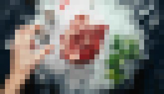 Photo Prvé 3D tlačené hovädzie mäso kvality wagyu