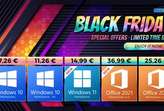 Photo Platená inzercia: Black Friday super výpredaj – Windows 10 len za 7 € a dovolenkové nákupy so zľavou 62% 