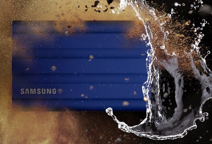 Photo Kompaktný odolný prenosný disk Samsung SSD T7 Shield