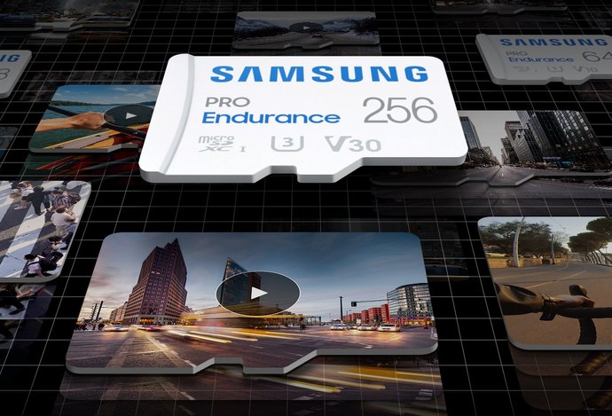 Photo Pamäťové karta Samsung PRO Endurance pre bezpečnostné a automobilové kamery