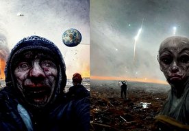 Photo Umelá inteligencia vytvorila obraz ako bude vyzerať posledná selfie zhotovená na Zemi