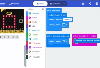 Photo Ovládanie zariadení s Micro:bitom pomocou mobilnej aplikácie