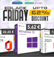 Photo Godeal24 Black Friday: Originálny Windows 10 od 5,62 € a Lifetime Office 2021 už za 13,05 €!
