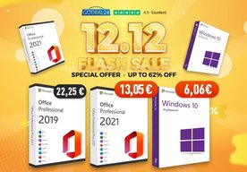 Photo Windows 10 a Office 2021 od 6 € a ďalšie zľavy v akciách Godeal24 Double 12!