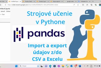 Photo ML v Pythone 3 – export a import údajov vo formáte CSV a Excel