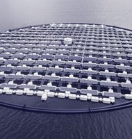 Photo Inovatívny „ostrov“ plávajúcich solárnych panelov maximalizuje spôsob získavania slnečnej energie