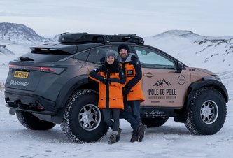 Photo Prvý elektromobil na svete, ktorý prešiel zo severného na južný pól