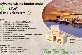 Photo ESG LIVE 2024; Senec, Banská Bystrica, Košice