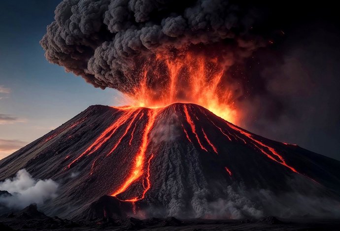 Photo Sopečný popol je najlepšia batéria na skladovanie solárnej energie