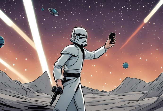 Photo StarWars komiks: ani Luke Skywalker neodolal