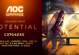 Photo Inspirovaný designem stíhačky: AOC GAMING C27G4ZXE