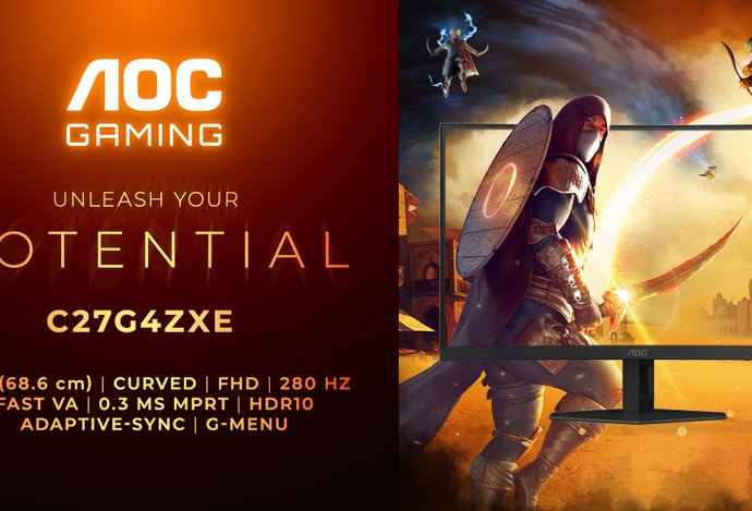 Photo Inspirovaný designem stíhačky: AOC GAMING C27G4ZXE