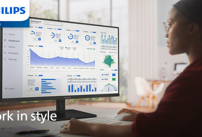 Photo Vyšší produktivita a maximální pohodlí. Do řady monitorů Philips E1 přibyly čtyři nové modely s bohatou výbavou