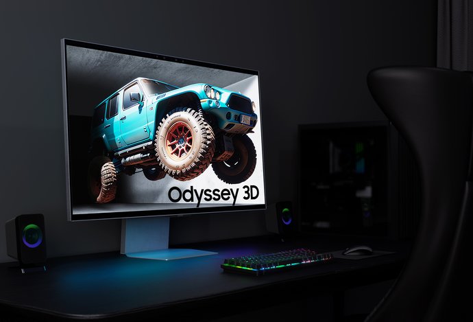 Photo Samsung na veľtrhu Gamescom 2024 predstavuje prelomový herný monitor Odyssey 3D umožňujúci 3D zobrazenie bez okuliarov