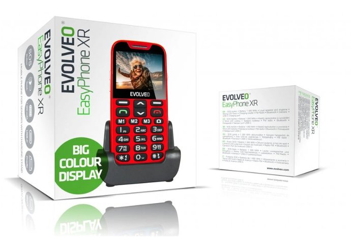 Photo Tlačidlový mobilný telefón EVOLVEO EasyPhone XR má zjednodušené ovládanie a na jedno nabitie vydrží až osem dní