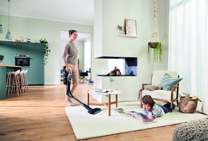 Photo Tyčový vysávač Bosch Unlimited 10 dokonale vysáva vďaka patentovanej MicroCleanTM technológii