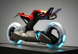 Photo Futuristický motocykel Yamaha Y/AI oživuje anime