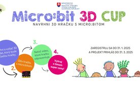 Photo Máte v škole micro-bity? Tak s nimi vyhrajte súťaž ENTER MICRO:BIT 3D CUP 2025!