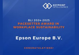 Photo Spoločnosť Epson Europe získala ocenenie od Keypoint Intelligence ako líder v oblasti udržateľnosti