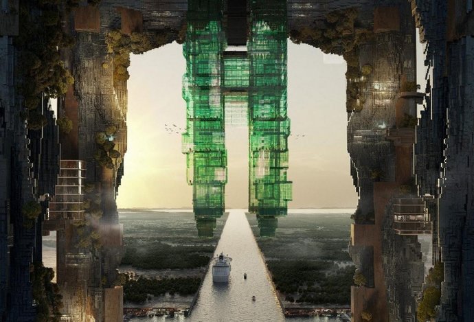 Photo Súčasťou horizontálneho mesta The Line bude aj unikátny prístav