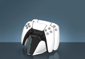Photo EVOLVEO DockCharge: Elegantný domov a rýchla nabíjacia základňa pre dva ovládače PS5 