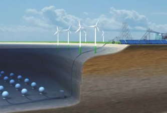 Photo Betónové gule na morskom dne ukladajú energiu z vetra aj slnka