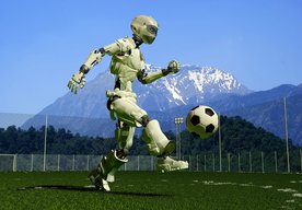 Photo Autonómne roboty si zahrali v Pekingu futbal