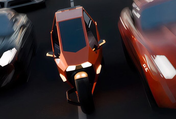 Photo S týmto elektromobilom môžete poraziť dopravné zápchy