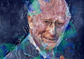 Photo Humanoidný robot namaľoval portrét kráľa Karola III.