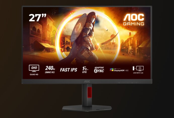 Photo AOC Q27G4ZR - cenovo dostupný herný monitor